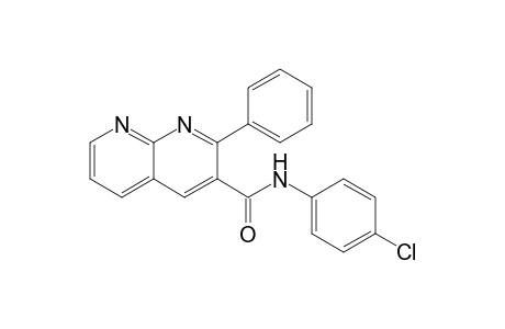 N-(p-Chlorophenyl)amino-2-phenyl-1,8-naphthyridine-3-carboxamide