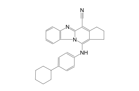11-(4-cyclohexylanilino)-2,3-dihydro-1H-cyclopenta[4,5]pyrido[1,2-a]benzimidazole-4-carbonitrile