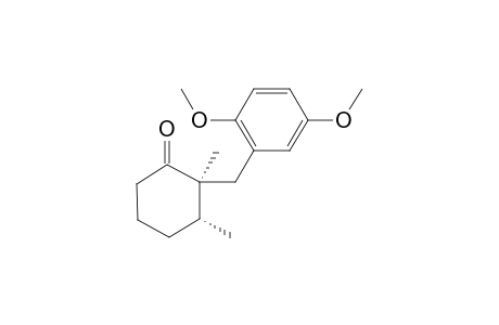 (2S,3R)-2-(2,5-Dimethoxybenzyl)-2,3-dimethylcyclohexanone