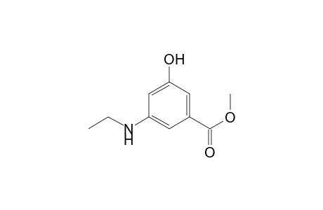 Benzoic acid, 3-(ethylamino)-5-hydroxy-, methyl ester