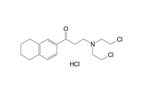 3-[bis(2-chloroethyl)amino]-5,6,7,8-tetrahydro-2'-propionaphthone, hydrochloride