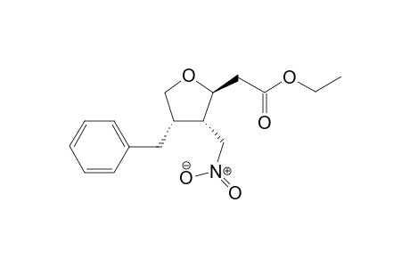 Ethyl 2-((2S,3S,4S)-4-benzyl-3-(nitromethyl) tetrahydrofuran-2-yl) acetate