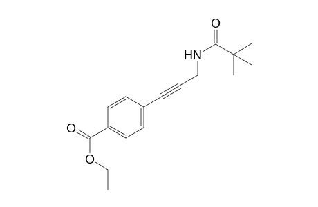 Ethyl 4-(3-pivalamidoprop-1-ynyl)benzoate