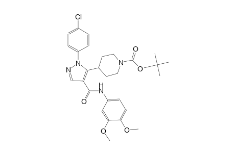 1-piperidinecarboxylic acid, 4-[1-(4-chlorophenyl)-4-[[(3,4-dimethoxyphenyl)amino]carbonyl]-1H-pyrazol-5-yl]-, 1,1-dimethylethyl ester