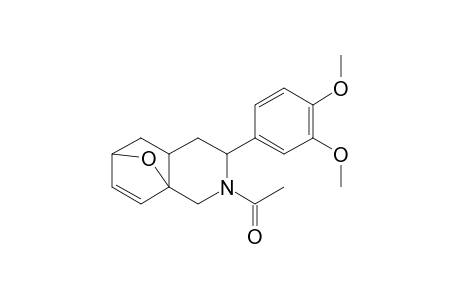 Ethanone, 1-[4-(3,4-dimethoxyphenyl)-11-oxa-3-azatricyclo[6.2.1.0(1,6)]undec-9-en-3-yl]-