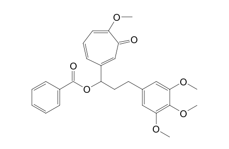 (RS)-6-[1'-Benzoyloxy-3'-(3'',4'',5''-trimethoxyphenyl)propyl]-2-methoxycyclohepta-2,4,6-trienone