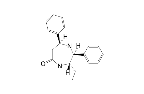 T-3-ETHYL-R-2,C-7-DIPHENYLHEXAHYDRO-1,4-DIAZEPIN-5-ONE