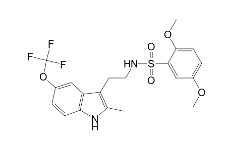 2,5-Dimethoxy-N-[2-[2-methyl-5-(trifluoromethyloxy)-1H-indol-3-yl]ethyl]benzenesulfonamide
