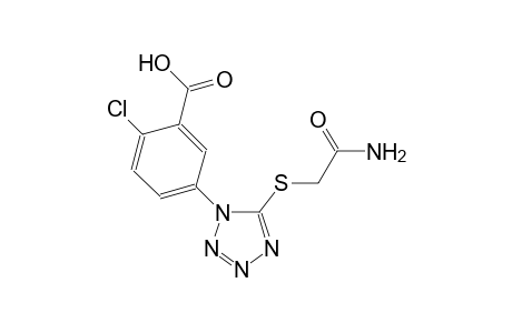 5-{5-[(2-amino-2-oxoethyl)sulfanyl]-1H-tetraazol-1-yl}-2-chlorobenzoic acid