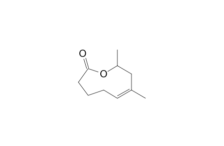 rac-(Z)-7,9-dimethyl-4,5,8,9-tetrahydrooxonin-2(3H)-one