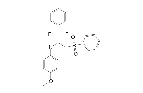 (+/-)-N2-(4-METHOXYPHENYL)-1,1-DIFLUORO-1-PHENYL-3-PHENYLSULFONYL-2-PROPANAMINE