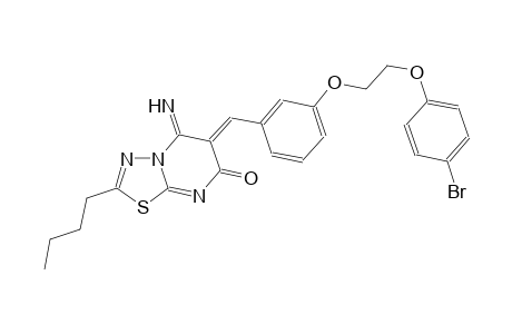 7H-[1,3,4]thiadiazolo[3,2-a]pyrimidin-7-one, 6-[[3-[2-(4-bromophenoxy)ethoxy]phenyl]methylene]-2-butyl-5,6-dihydro-5-imino-, (6Z)-