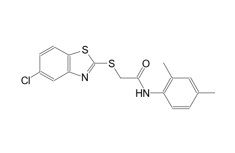 2-[(5-chloro-1,3-benzothiazol-2-yl)sulfanyl]-N-(2,4-dimethylphenyl)acetamide