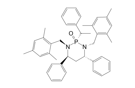 (RS)-(4L,6L,1'X)-4,6-DIPHENYL-1,3-BIS-(2,4,6-TRIMETHYLPHENYLMETHYL)-2-(1-PHENYLETHYL)-1,3,2-DIAZA-PHOSPHORINANE-2-OXIDE;MAJOR-ISOMER