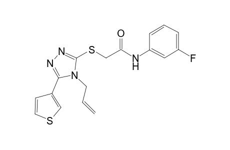 2-(4-Allyl-5-thiophen-3-yl-4H-[1,2,4]triazol-3-ylsulfanyl)-N-(3-fluoro-phenyl)-acetamide