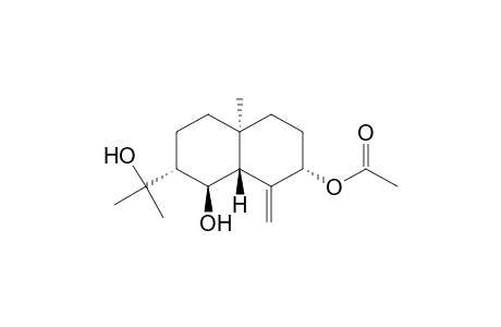 1,7-Naphthalenediol, decahydro-2-(1-hydroxy-1-methylethyl)-4a-methyl-8-methylene-, 7-acetate, [1R-(1.alpha.,2.beta.,4a.beta.,7.beta.,8a.alpha.)]-
