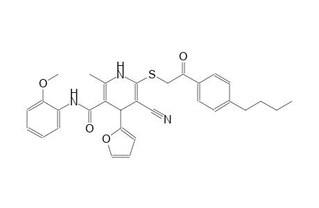 3-pyridinecarboxamide, 6-[[2-(4-butylphenyl)-2-oxoethyl]thio]-5-cyano-4-(2-furanyl)-1,4-dihydro-N-(2-methoxyphenyl)-2-methyl-