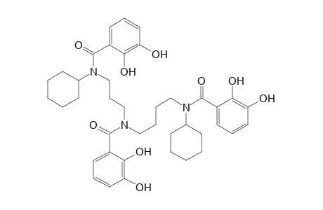 N(1),N(10)-Dicyclohexyl-N(1),N(5),N(10)-tris(2,3-dihydroxybenzoyl)-1,5,10-triazadecane