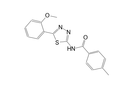 N-[5-(2-methoxyphenyl)-1,3,4-thiadiazol-2-yl]-4-methylbenzamide