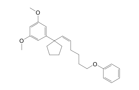 3,5-Dimethoxy-1-[1-(1,2-cis-6-phenoxyhexen-1-yl)cyclopentyl]benzene