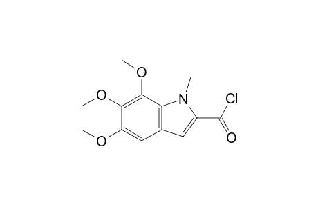 5,6,7-trimethoxy-1-methyl-2-indolecarbonyl chloride
