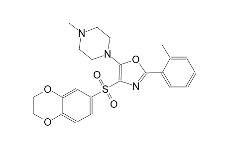 piperazine, 1-[4-[(2,3-dihydro-1,4-benzodioxin-6-yl)sulfonyl]-2-(2-methylphenyl)-5-oxazolyl]-4-methyl-