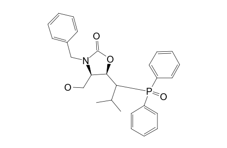 (4S,5S,1'R/S)-3-BENZYL-4-HYDROXYMETHYL-5-(1'-DIPHENYLPHOSPHINOYL-2'-METHYLPROPYL)-OXAZOLIDIN-2-ONE
