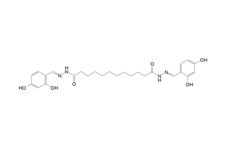 N'~1~,N'~12~-bis[(E)-(2,4-dihydroxyphenyl)methylidene]dodecanedihydrazide