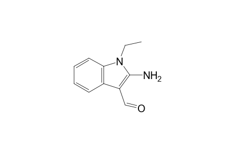 2-Amino-1-ethyl-3-indolecarboxaldehyde