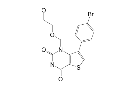 1-(2-HYDROXYETHOXYMETHYL)-7-(4-BrOMOPHENYL)-THIENO-[3,2-D]-PYRIMIDINE-2,4-DIONE
