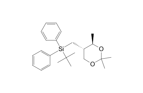 Silane, (1,1-dimethylethyl)diphenyl[(2,2,4-trimethyl-1,3-dioxan-5-yl)methyl]-, trans-