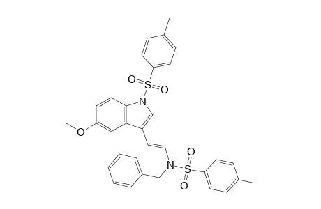 N-benzyl-N-[(E)-2-(5-methoxy-1-tosyl-indol-3-yl)vinyl]-4-methyl-benzenesulfonamide