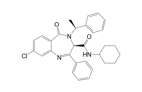 (3R)-8-Chloro-N-cyclohexyl-4-(1-(S)-methylbenzyl)-5-oxo-2-phenyl-4,5-dihydro-3H-benzo[e][1,4]diazepine-3-carboxamide