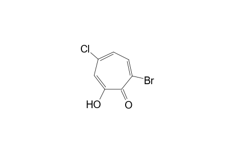3-Bromanyl-6-chloranyl-2-oxidanyl-cyclohepta-2,4,6-trien-1-one