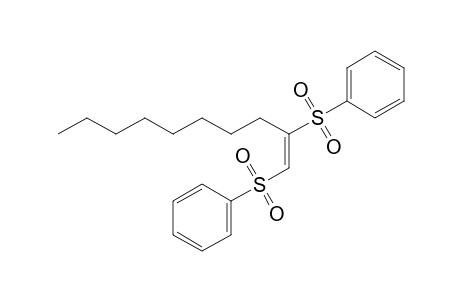 (E)-1,2-Bis(benzenesulfonyl)-1-decene