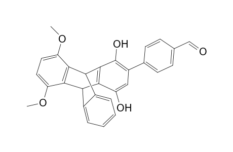 (R,S)-9,10-Dihydro-2-[4-formylphenyl]-5,8-dimethoxy-9,10-(o-benzeno)anthracene-1,4-diol