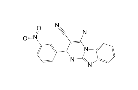 4-AMINO-1,2-DIHYDRO-2-(3-NITROPHENYL)-PYRIMIDO-[1,2-A]-BENZIMIDAZOLE-3-CARBONITRILE