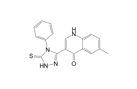 3-(4,5-Dihydro-4-phenyl-5-thioxo-1H-1,2,4-triazol-3-yl)-6-methylquinolin-4(1H)-one