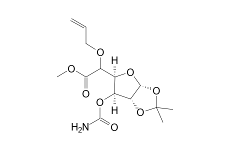 Methyl (1,2-O-Isopropyliden-5-O-allyl-3-O-carbamoyl-.alpha.,D-glucofuranosid)uronate