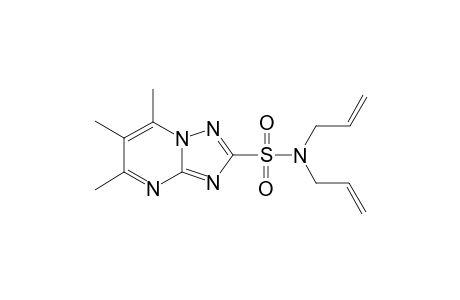 5,6,7-Trimethyl-[1,2,4]triazolo[1,5-a]pyrimidine-2-sulfonic acid diallylamide