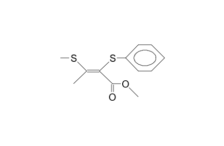 (Z)-3-Methylthio-2-phenylthio-2-butenoic acid, methyl ester
