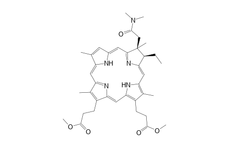 Dimethyl 3,3'-(cis)-[7"-(dimethylcarbamoylmethyl)-8"-ethyl-2",7",12",18"-tetramethyl-7",8"-dihydro-21H.23H-porphyrin-13",17"-diyl]-dipropionate