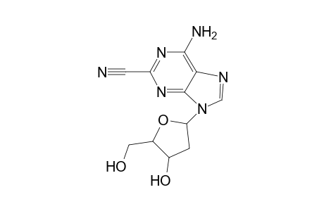 2-Cyano-9-[2-deoxy-.beta.-d-ribofuranosyl]adenine