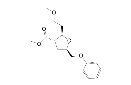 Methyl (R*,S*,R*)-2-(2-Methoxyethyl)-5-(phenoxymethyl)-2,3,4,5-tetrahydro-3-furancarboxylate
