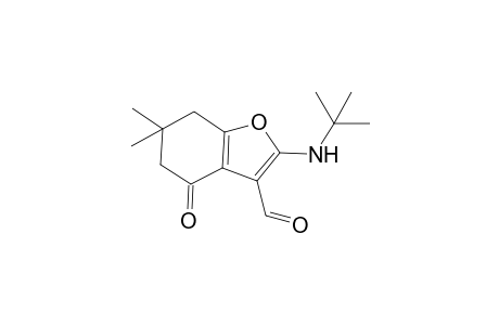 2-[(tert-Butyl)amino]-4,5,6,7-tetrahydro-6,6-dimethyl-4-oxobenzofuran-3-carboxaldehyde