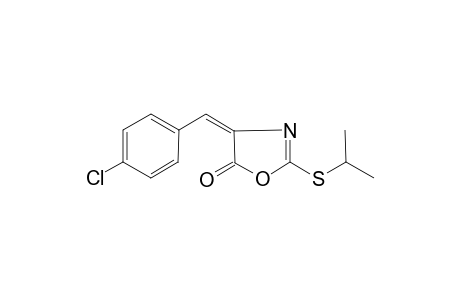 (4E)-4-(4-Chlorobenzylidene)-2-(isopropylsulfanyl)-1,3-oxazol-5(4H)-one