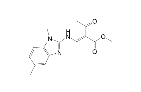 Methyl 1-{[1',5'-dimethylbenz-(1',3' )-diazol-2'-yl]amino}-2-acetylethene-2-carboxylate