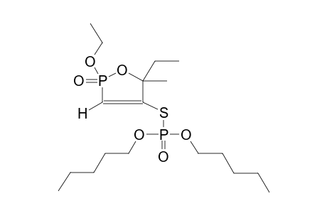 2-ETHOXY-2-OXO-4-DIPENTYLOXYPHOSPHORYLTHIO-5-ETHYL-5-METHYL-1,2-OXAPHOSPHOL-3-ENE