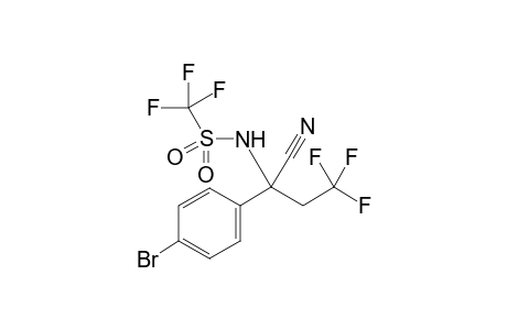 N-(1-(4-bromophenyl)-1-cyano-3,3,3-trifluoropropyl)-1,1,1-trifluoromethane-sulfonamide