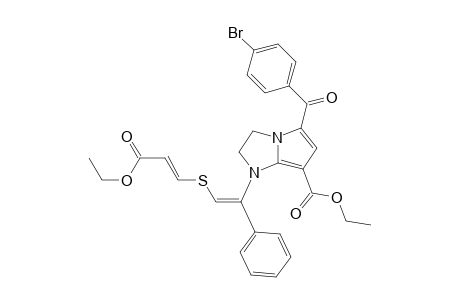 Ethyl (2E,5Z)-6-[5-(4'-bromobenzoyl)-2,3-dihydro-7-(ethoxycarbonyl)-1H-pyrrolo[1,2-a]imidazol-1-yl]-6-phenyl-4-thiahexa-2,5-dienoate